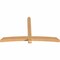 Ekena Millwork Bellingham Timber Gable Bracket, Western Red Cedar, 96"W x 56"H x 5 1/2"D x 5 1/2"F, 14/12 Pitch GBW096X56X0606BEL00SWR - alternate 2